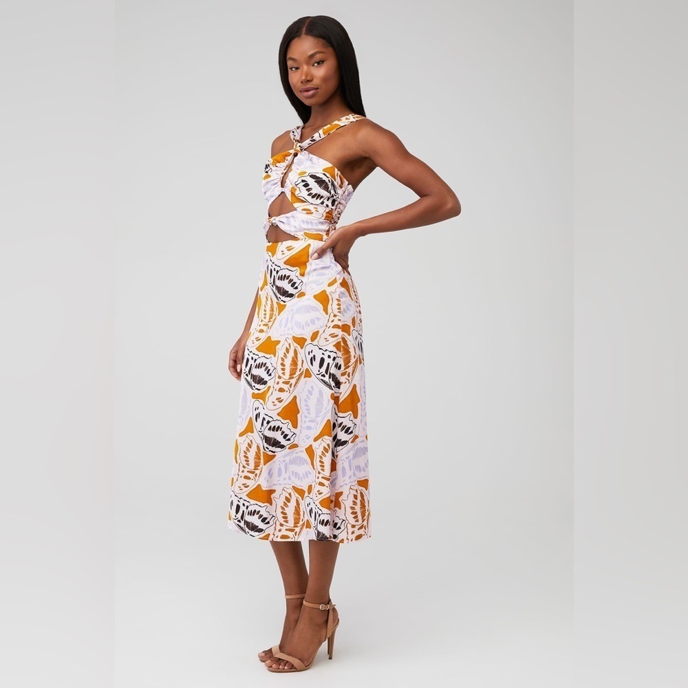 For Love & Lemons Esmerrelda midi dress. NWT Size: M - Picture 2 of 7